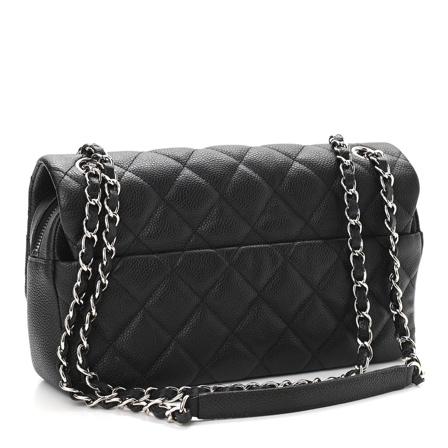 Chanel Caviar Quilted Medium Easy Flap Black 2 of 9