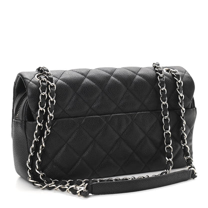Chanel Caviar Quilted Medium Easy Flap Black 2 of 9