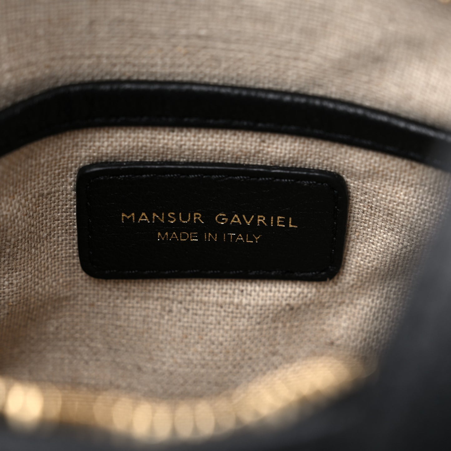 Pebbled Calfskin Mini Zip Bucket Bag Black