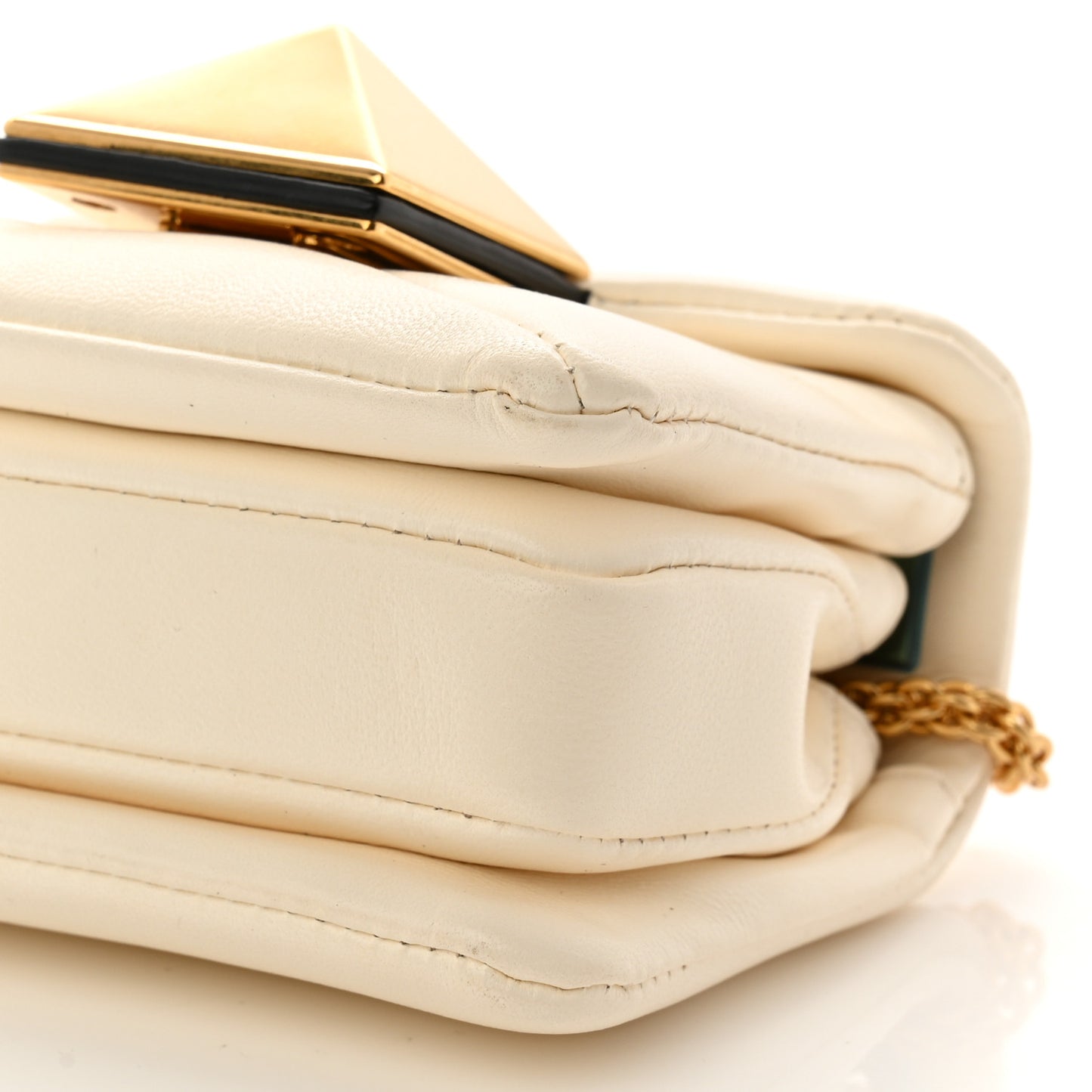 Nappa Micro One Stud Chain Bag Ivory