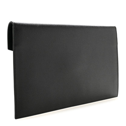 Saint Laurent Grain De Poudre Uptown Pouch Black 3 of 8