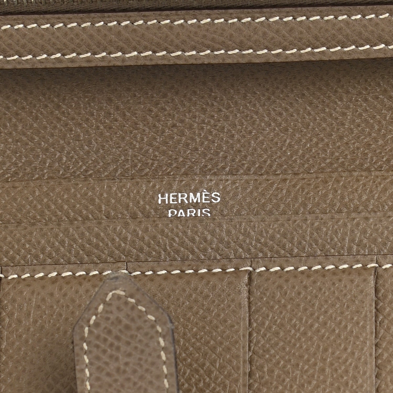 Hermes Epsom Bearn Gusset Wallet Etoupe 6 of 10