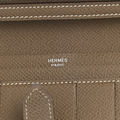 Hermes Epsom Bearn Gusset Wallet Etoupe 6 of 10