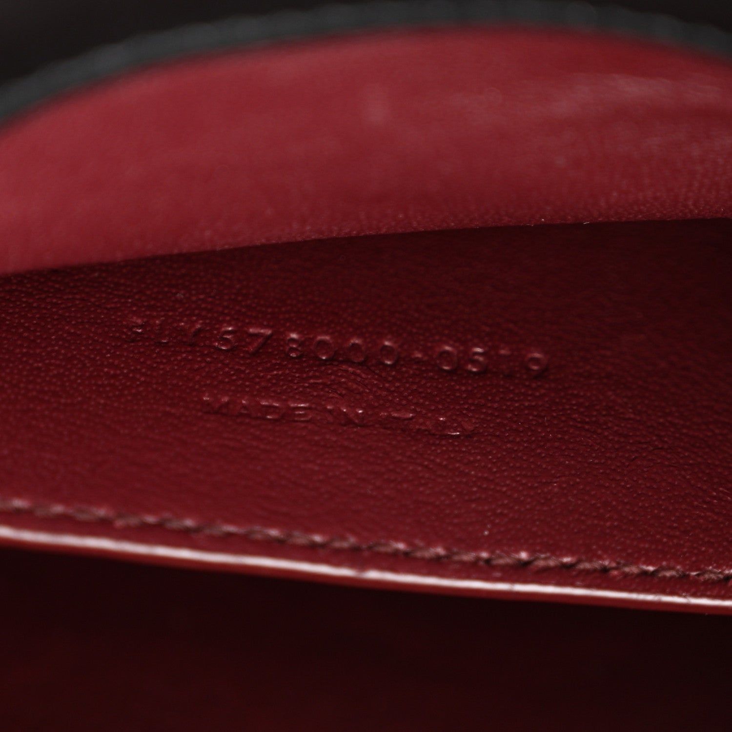 Saint Laurent Smooth Calfskin Medium Classic Monogram Cassandra Top Handle Black Rouge Legion 7 of 25