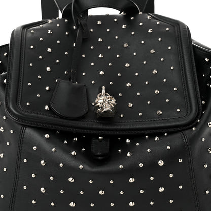 Alexander McQueen Calfskin Studded Padlock Backpack Black 8 of 11