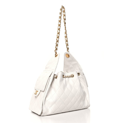 Chanel Caviar Quilted Small Chanel 25 Handbag White 3 of 11