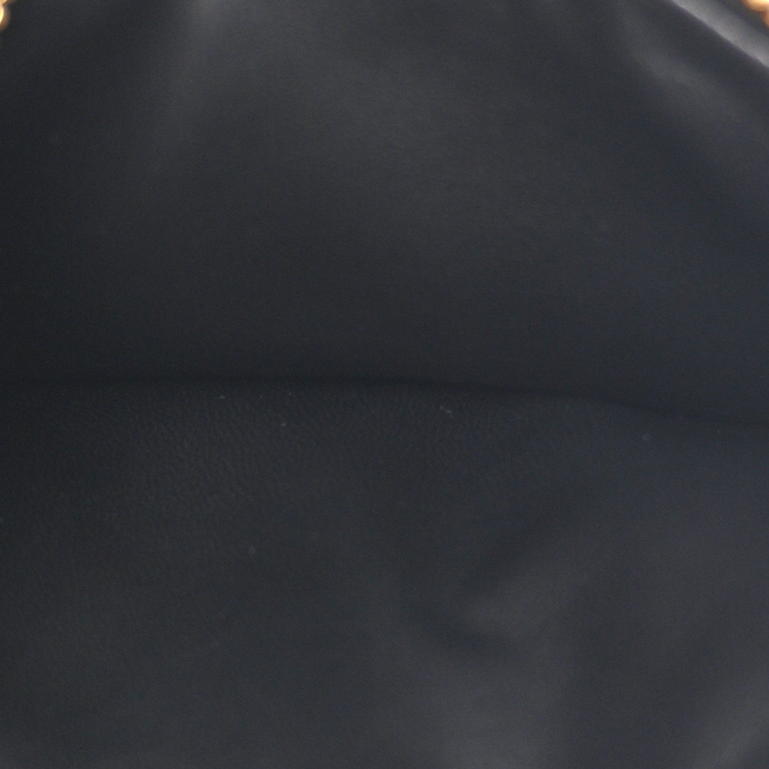 Prada Saffiano Triangle Zip Card Holder Black 5 of 8
