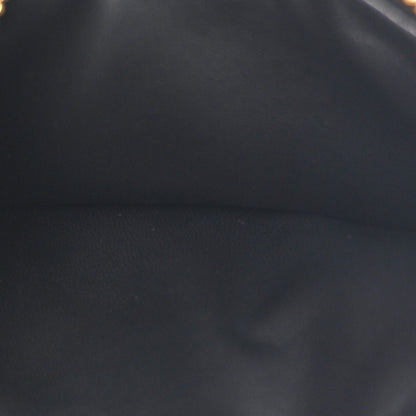 Prada Saffiano Triangle Zip Card Holder Black 5 of 8