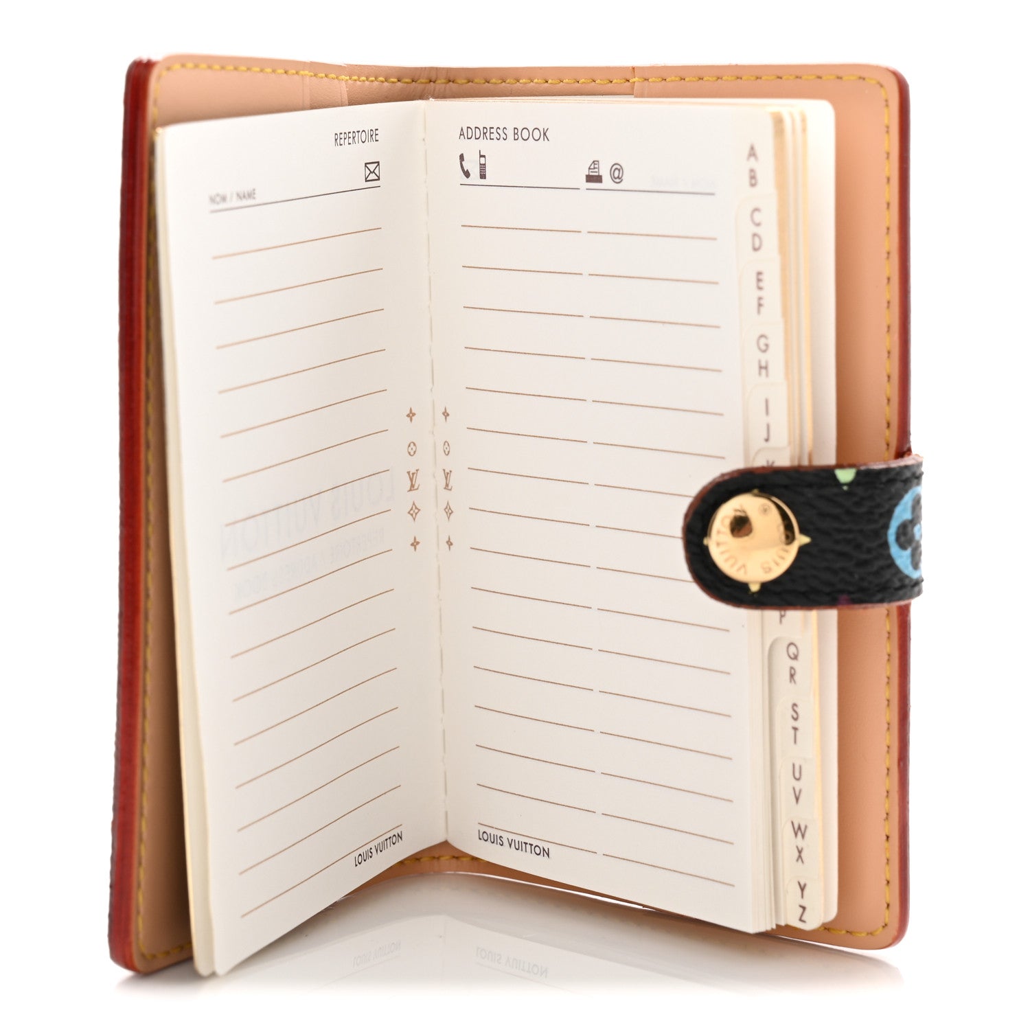 Louis Vuitton Monogram Multicolor Carnet de Bal Mini Agenda Cover Black 6 of 8