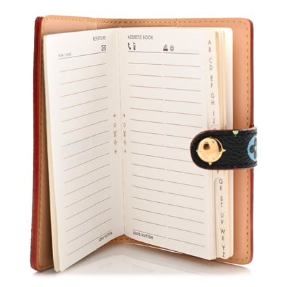 Louis Vuitton Monogram Multicolor Carnet de Bal Mini Agenda Cover Black 6 of 8