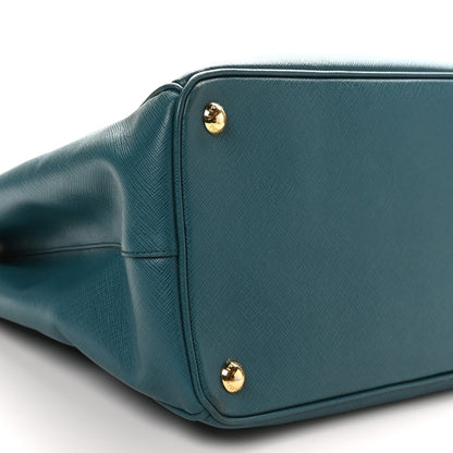 Prada Saffiano Lux Large Galleria Double Zip Tote Ottanio 9 of 10