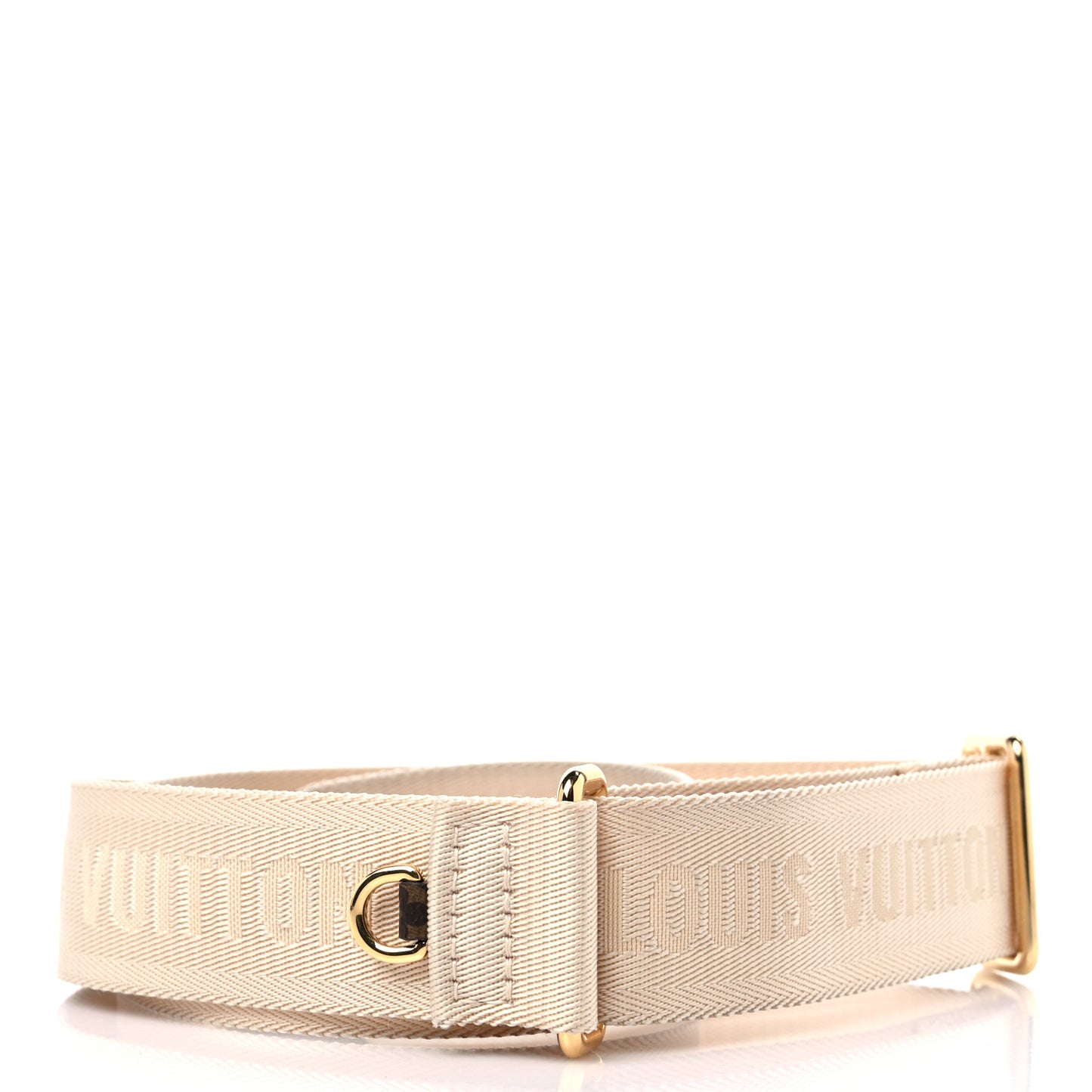 Jacquard Monogram Adjustable Shoulder Strap New Creme