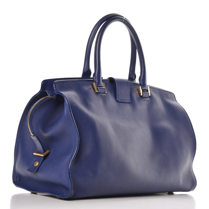 Saint Laurent Calfskin Medium Classic Y Cabas Navy 3 of 24