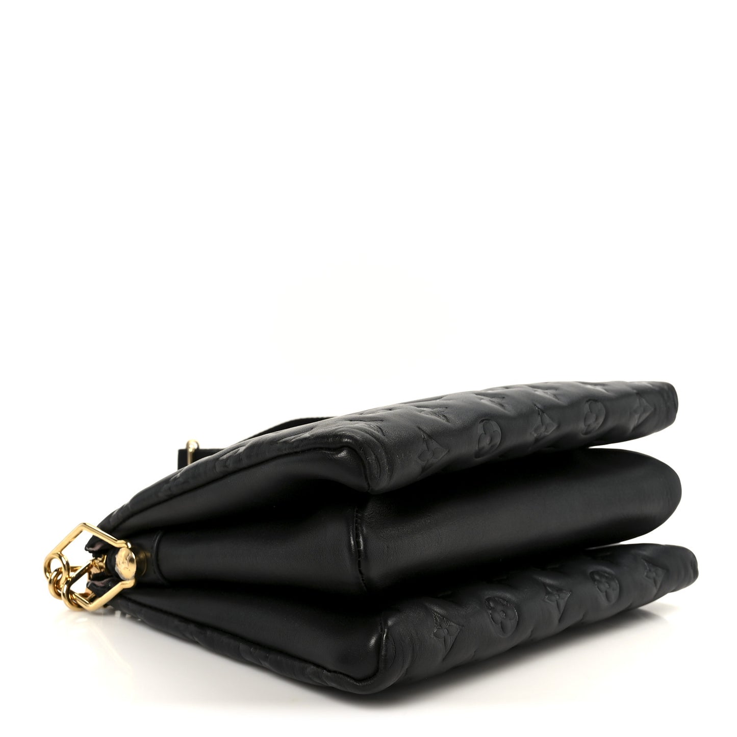 Lambskin Embossed Monogram Coussin PM Black