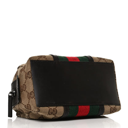 Gucci Monogram Web Small Cosmetic Case Dark Brown 4 of 11