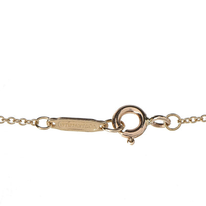 Tiffany 18K Yellow Gold Notes Letter A Disc Charm Pendant Necklace 7 of 8