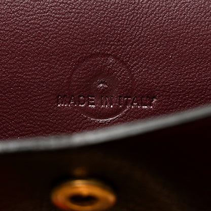 Givenchy Goatskin Diamond Quilted GV3 Medium Wallet Aubergine 5 of 12