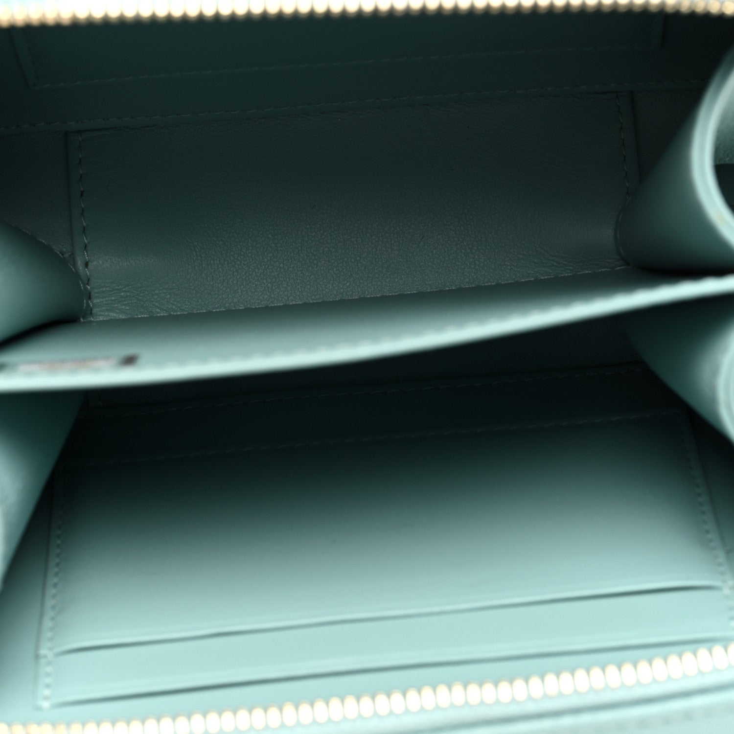 Chanel Caviar Quilted Filigree Vanity Clutch With Chain Light Blue 5 of 10