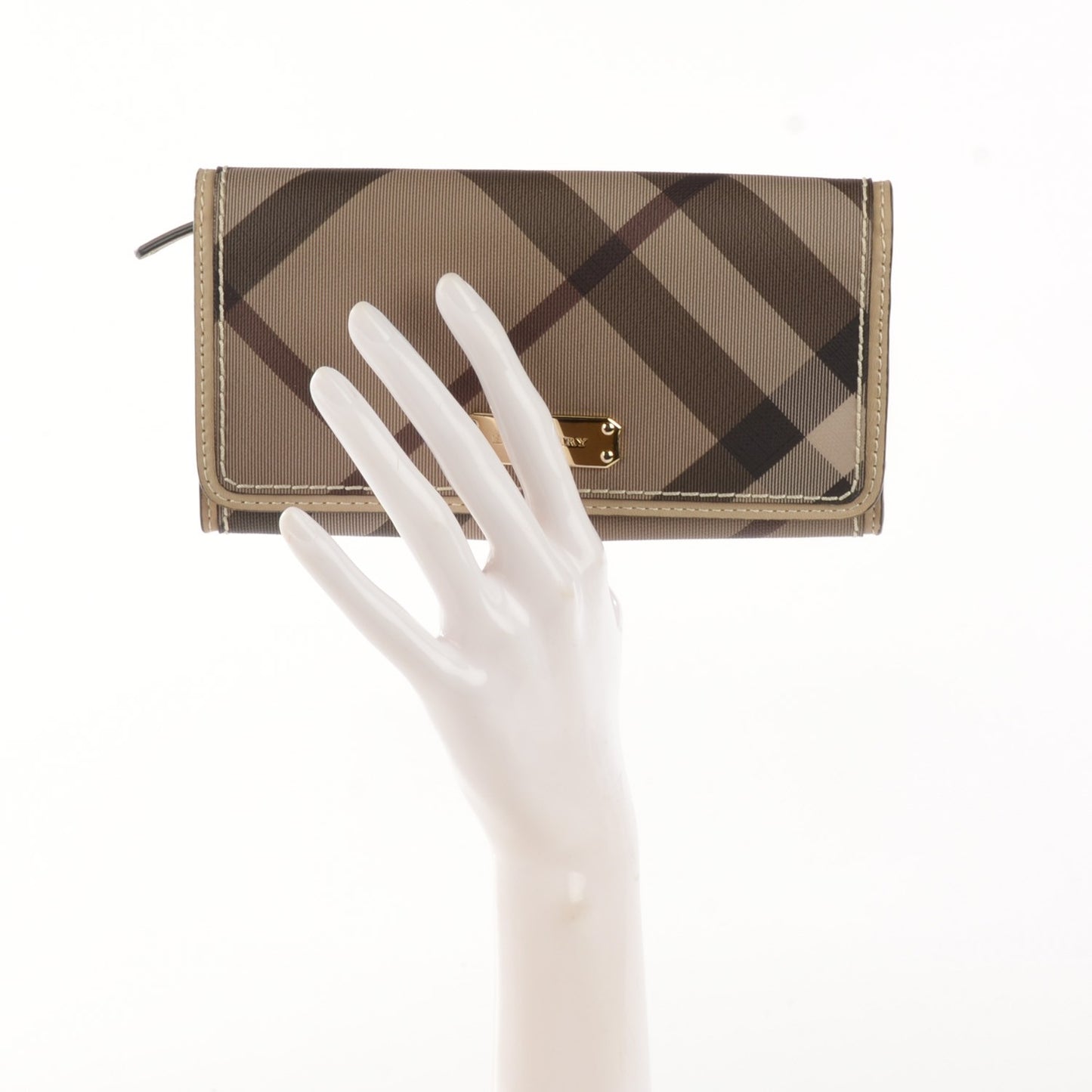 Smoked Check Continental Wallet