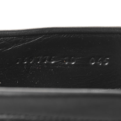 Gucci Monogram Jumbo GG Miro Soft Calfskin Mens Lug Sole Loafers 10 Black 6 of 8