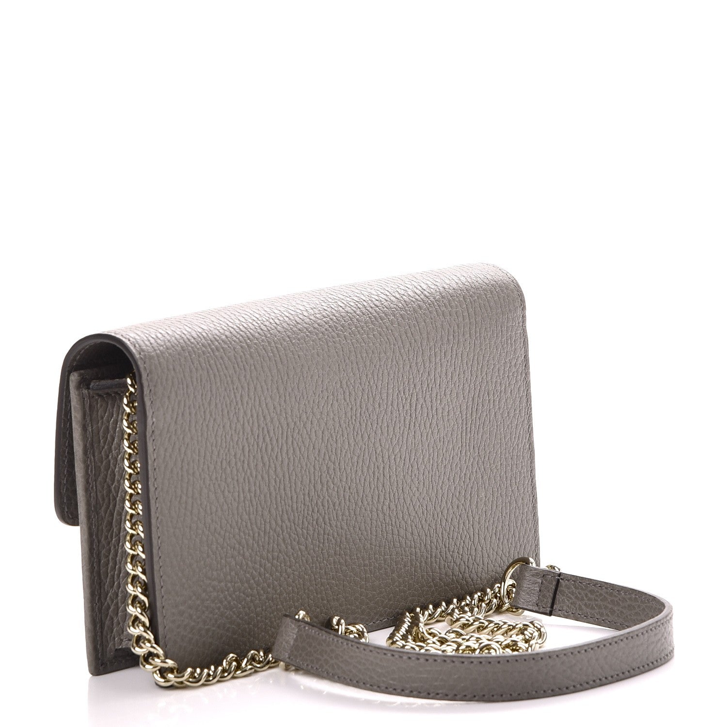 Gucci Dollar Calfskin Interlocking G Chain Wallet Loess 4 of 8