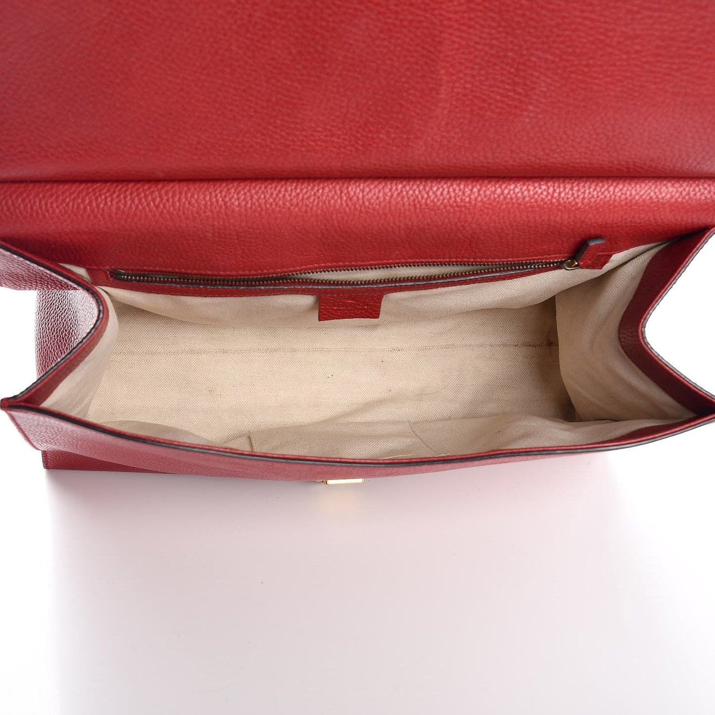 Calfskin Medium GG Marmont Top Handle Bag Vulcanic Red