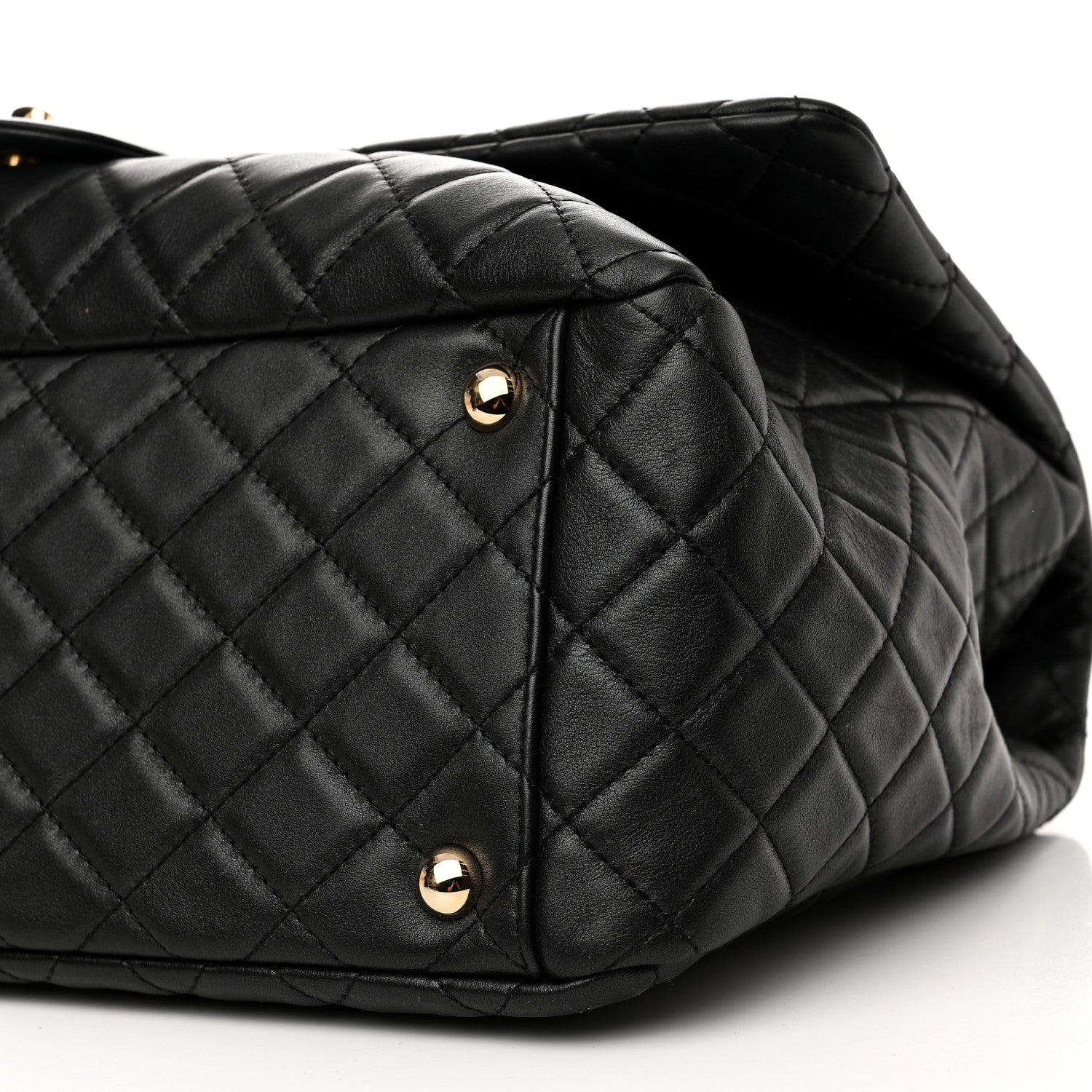 Chanel Calfskin Quilted XXL Travel Flap Bag Black 10 of 11