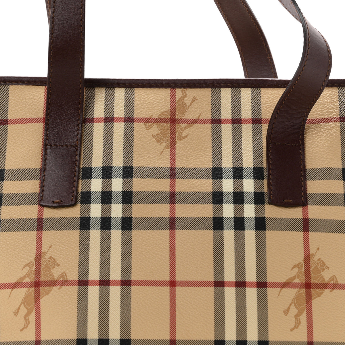 Burberry Vintage Check Studded Tote Chocolate 8 of 10