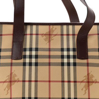 Burberry Vintage Check Studded Tote Chocolate 8 of 10