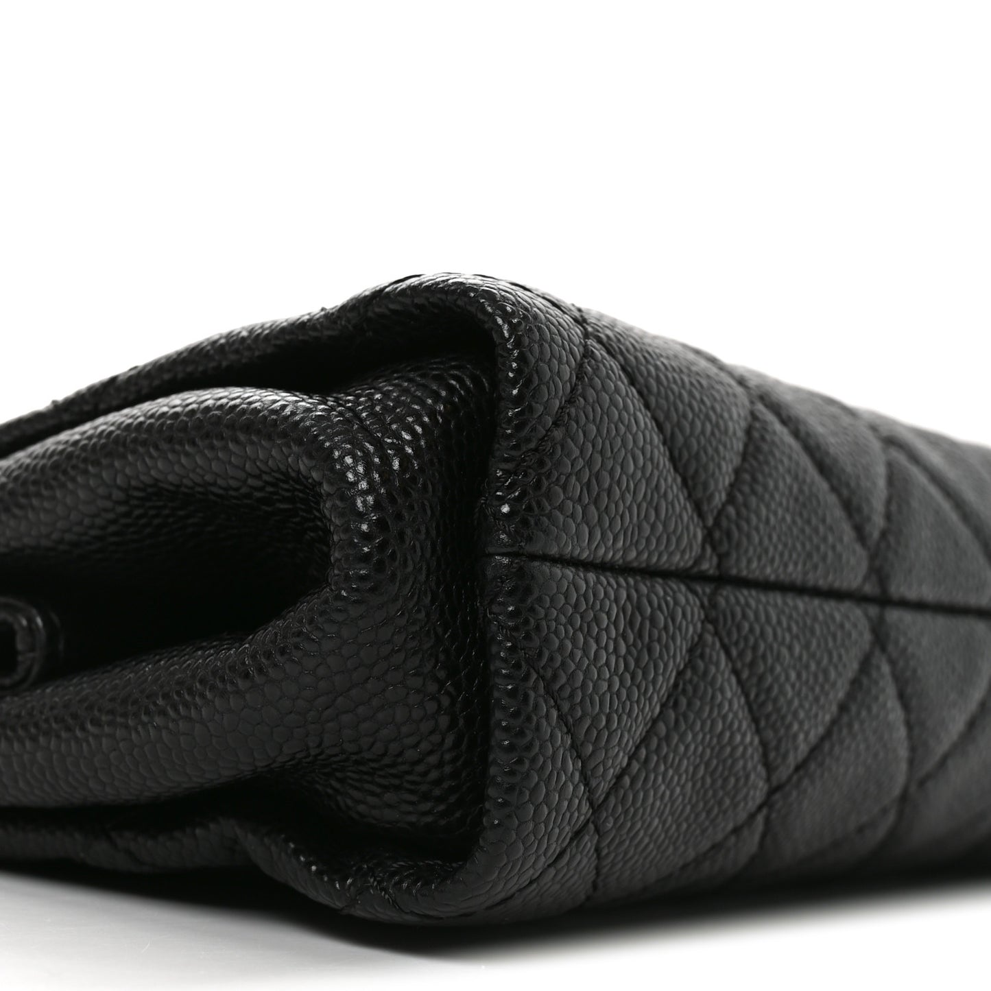 Caviar Quilted CC Large Clutch Black