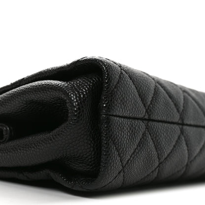 Chanel Caviar Quilted CC Large Clutch Black 8 of 10