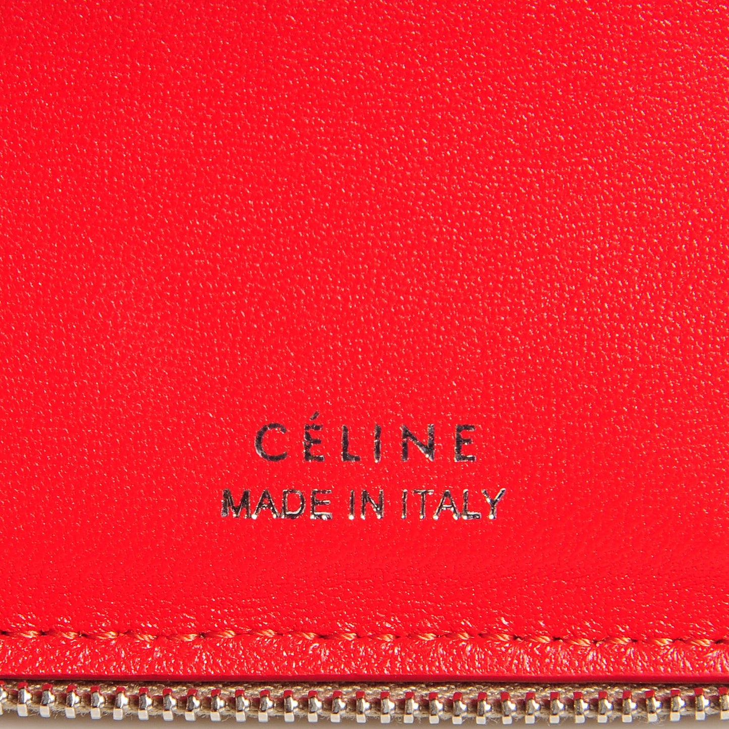 Drummed Calfskin Zip Around Organizer Wallet Dune