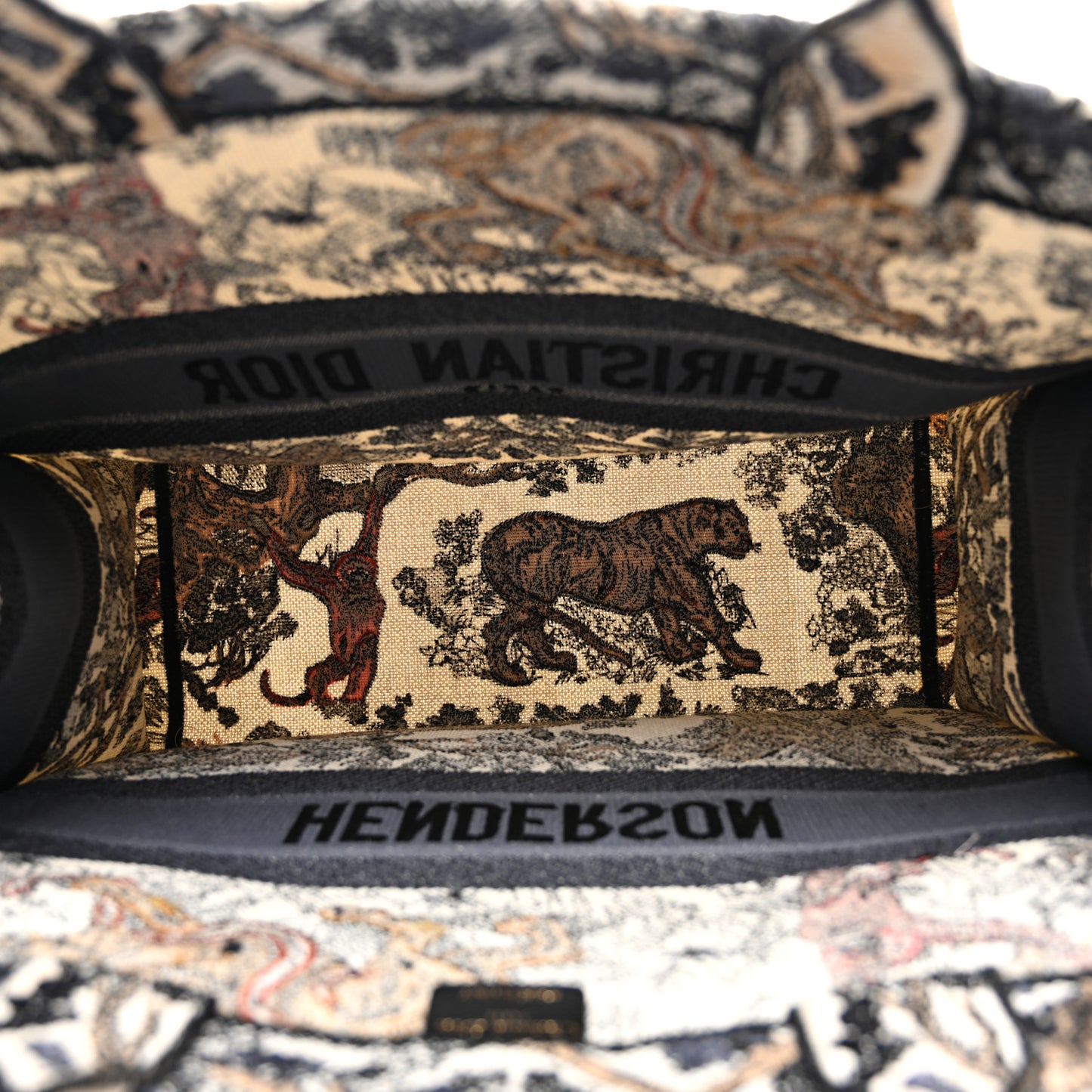 Canvas Embroidered Large Dioriviera Toile De Jouy Book Tote Multicolor