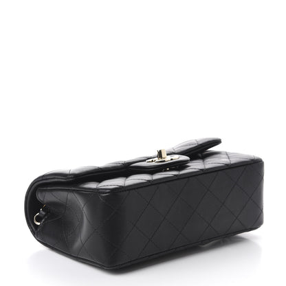 Chanel Lambskin Quilted Mini Rectangular Flap Black 4 of 10