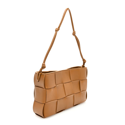 Bottega Veneta Calfskin Maxi Intrecciato Cassette Pouch On Strap Camel 3 of 9