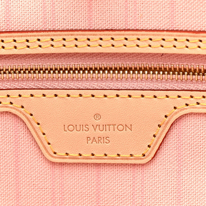 Louis Vuitton Damier Azur Neo Neverfull MM Rose Ballerine 7 of 11