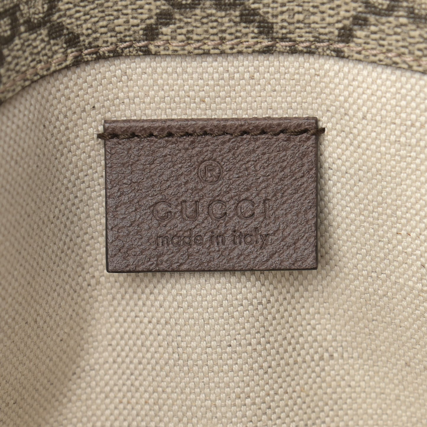 GG Supreme Monogram Neo Vintage Web Belt Bag Brown