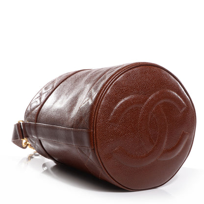 Chanel Caviar Drawstring Shoulder Bag Brown 3 of 9