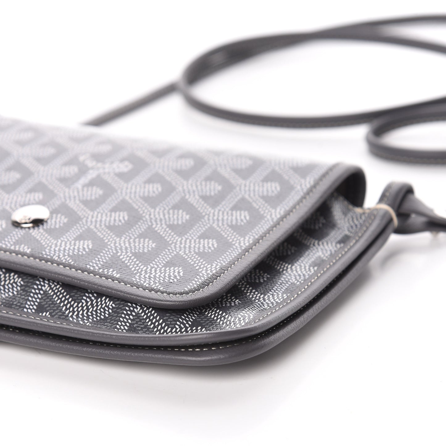 Goyardine Plumet Wallet Clutch Grey