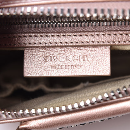 Givenchy Metallic Sugar Goatskin Mini Antigona Light Pink 6 of 14