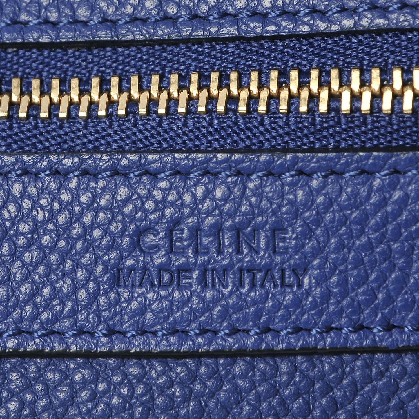 Soft Grained Calfskin Small Belt Cabas Phantom Indigo