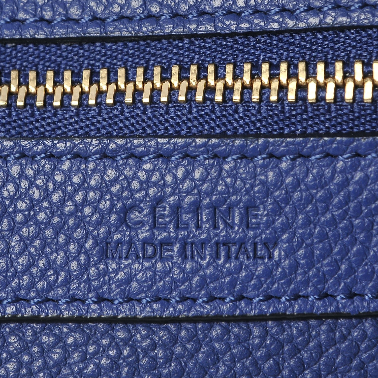 Celine Soft Grained Calfskin Small Belt Cabas Phantom Indigo 6 of 9
