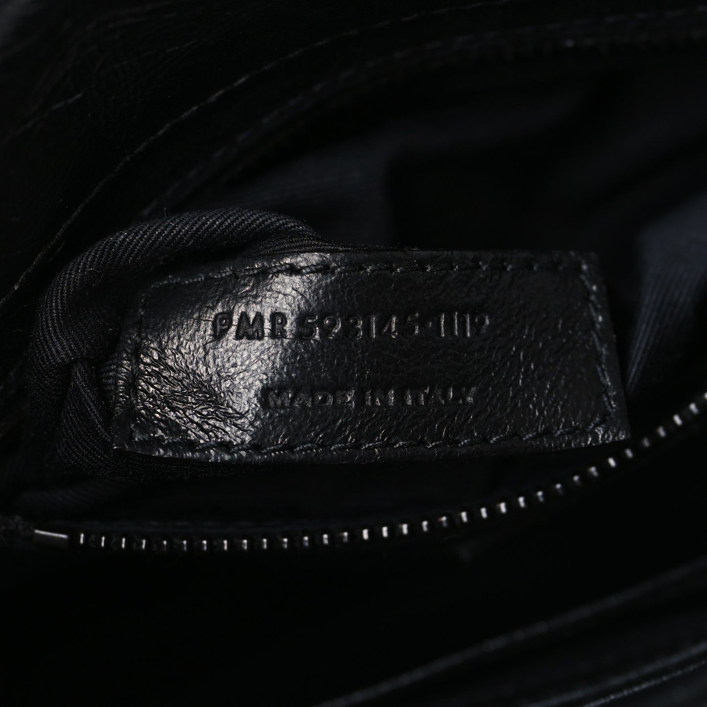 Crinkled Calfskin Matelasse Monogram Niki Chain Wallet Black