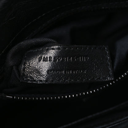 Saint Laurent Crinkled Calfskin Matelasse Monogram Niki Chain Wallet Black 7 of 9