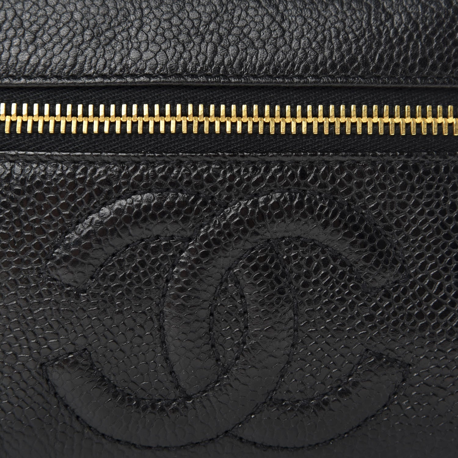 Chanel Caviar Vanity Cosmetic Case Black 8 of 9