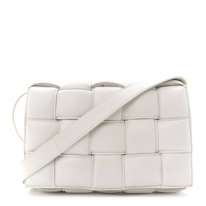 Bottega Veneta Nappa Maxi Intreccio Padded Cassette Crossbody Bag Chalk 1 of 12