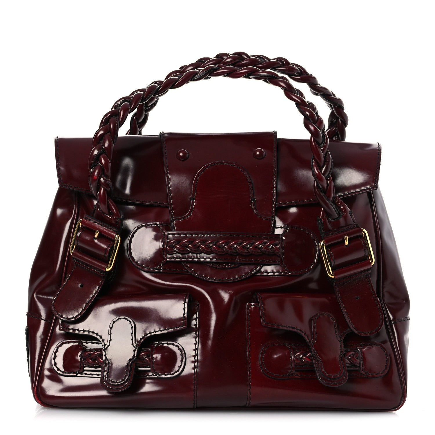 Valentino Garavani Patent Large Histoire Rubin 1 of 11