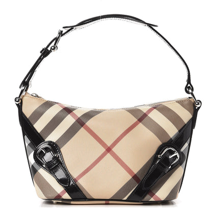 Burberry Small Nova Check Buckle Hobo 1 of 9