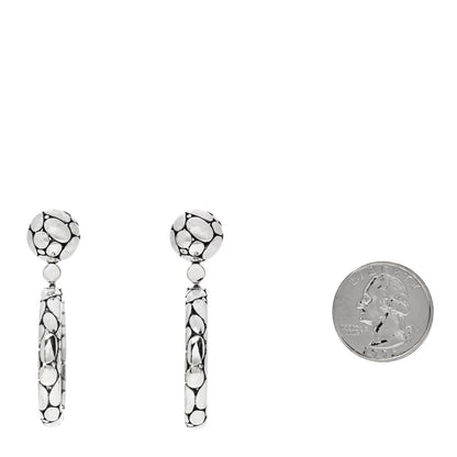 John Hardy Sterling Silver Kali Pebble Hoop Earrings 2 of 4