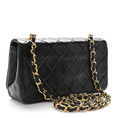Chanel Lambskin Quilted Small Single Flap Black 3 of 10